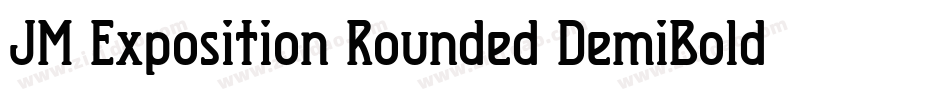 JM Exposition Rounded DemiBold字体转换